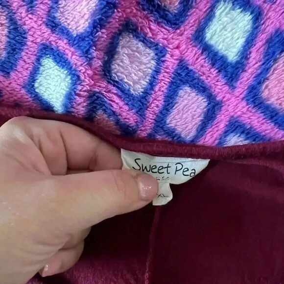 Sweet Pea Red long sleeve dress with pockets - Picture 9 of 9